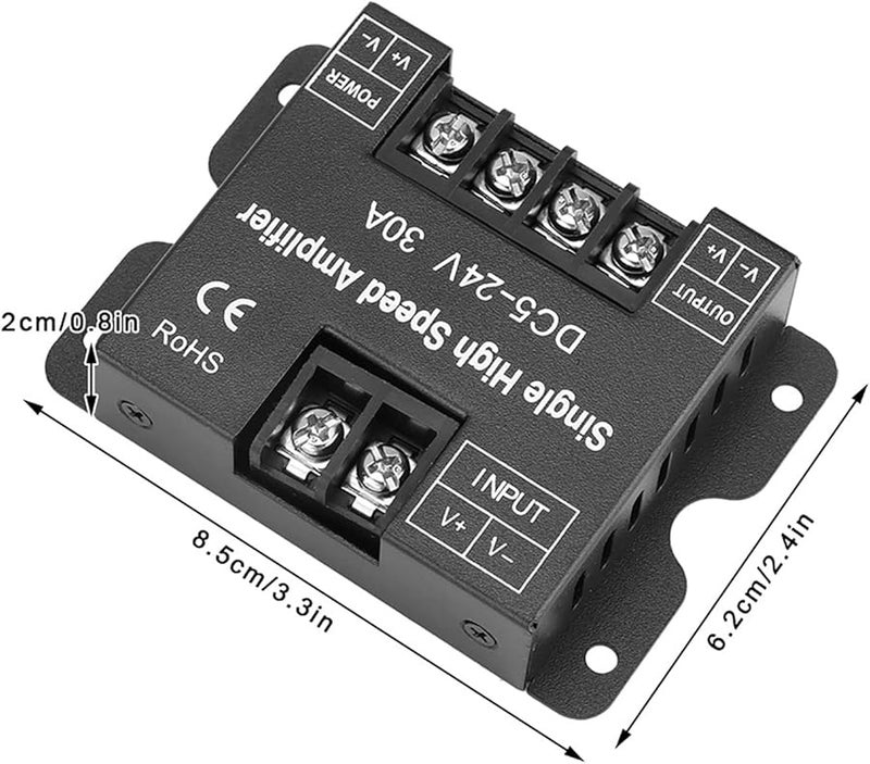 HEEPDD DC5 24V 30A مكبر إشارة LED أحادي اللون PWM لشريط إضاءة LED - Image 5